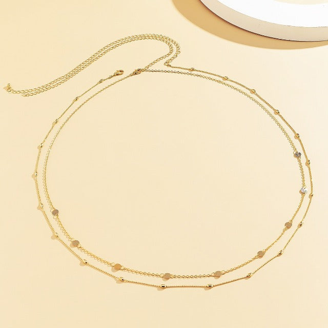 Collar de vientre para mujer oro