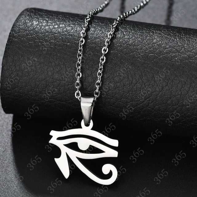 Collar Egipto Ojo Oudjat Horus plata
