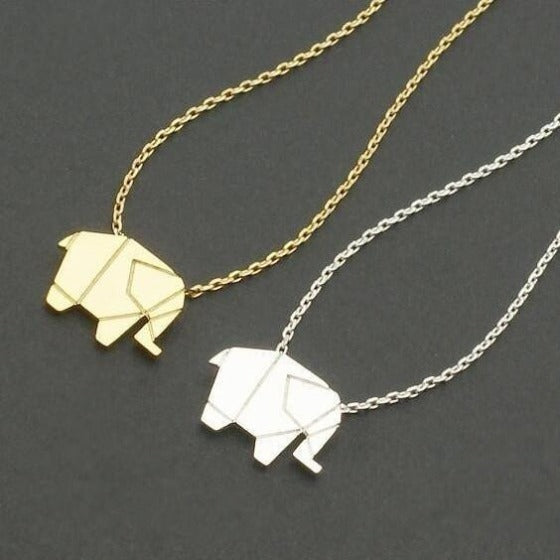 Collar Elefante Origami