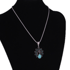 Collar Étnico de Plata y Turquesa