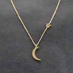 Collar Estrella & Luna oro