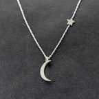 Collar Estrella & Luna Plata