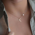 Collar Estrella & Luna Oro