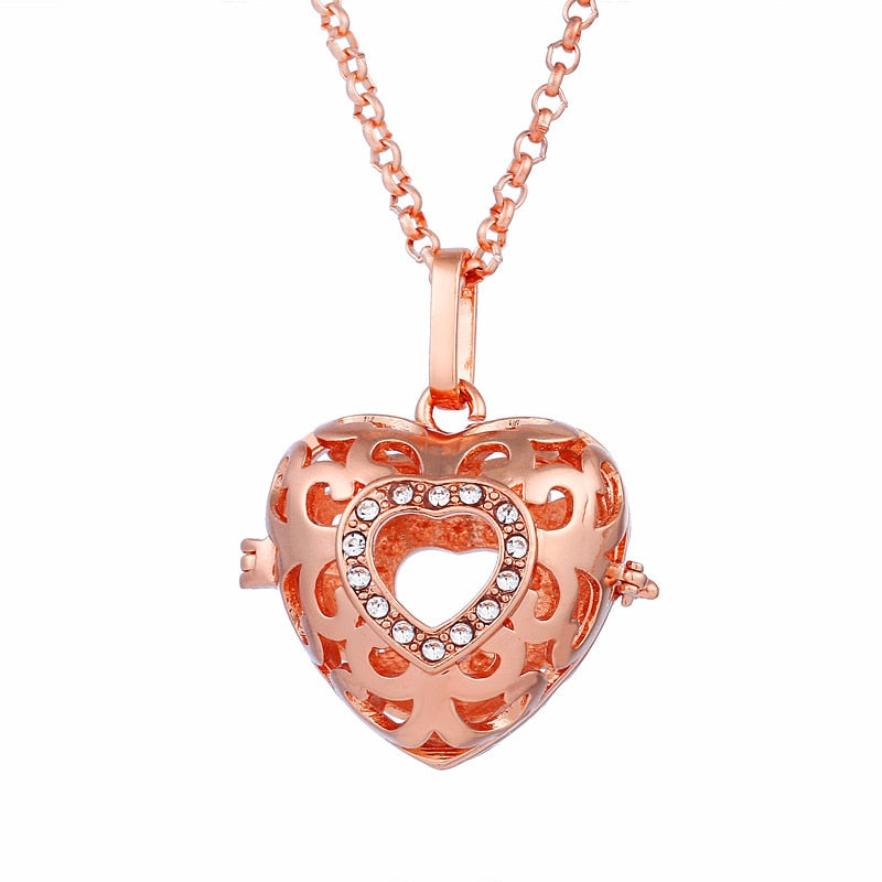 Collar Mujer Embarazada Bola de Embarazo con Colgante Hueco 