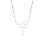 Collar Palmera Oro & Plata para Mujer plata