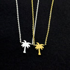 Collar Palmera Oro & Plata para Mujer