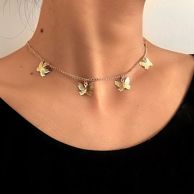 Collar Mariposa oro