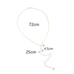 Collar con Colgante para la Espalda para Mujer