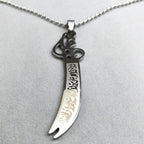 Collar Colgante Islam Musulmán Espada de Ali Zulfikar espada simple