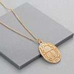 Collar Escarabajo Egipcio oro
