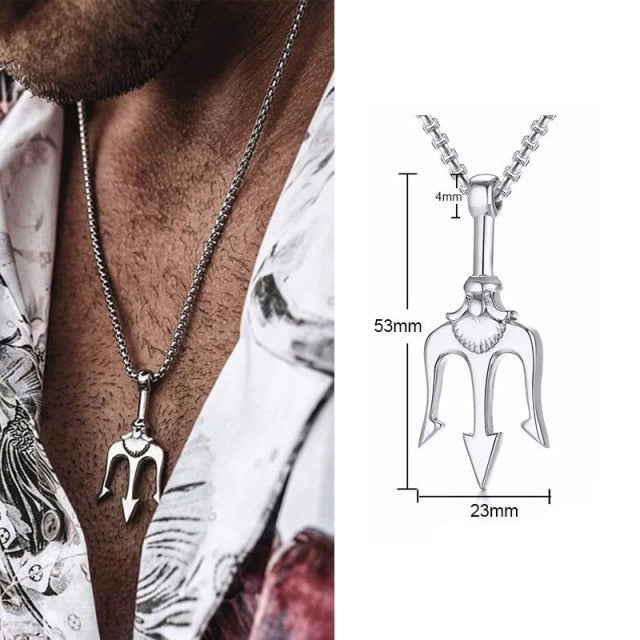 Collar Tridente Neptuno Poseidón