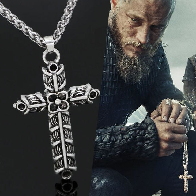 Collar Vikingo Cruz Ragnar Athelstan
