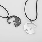 Collar Yin Yang Pareja Dos Partes Separables Desmontables