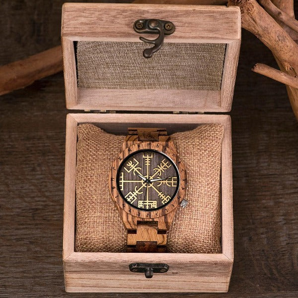 Reloj Vikingo Hombre Madera madera