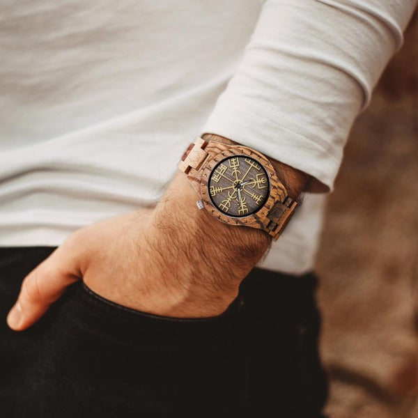 Reloj Vikingo Hombre Madera madera