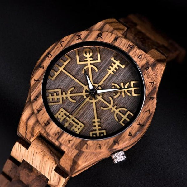 Reloj Vikingo Hombre Madera madera