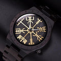 Reloj Vikingo Hombre Madera negro