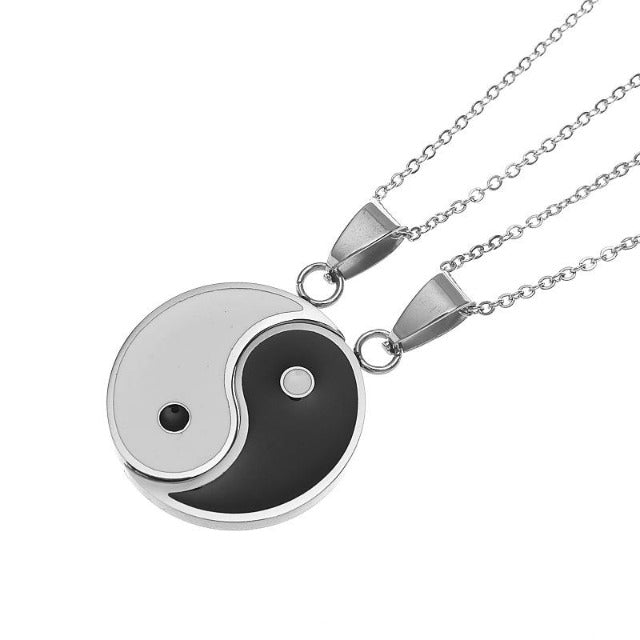 Colgante Yin Yang separable plata