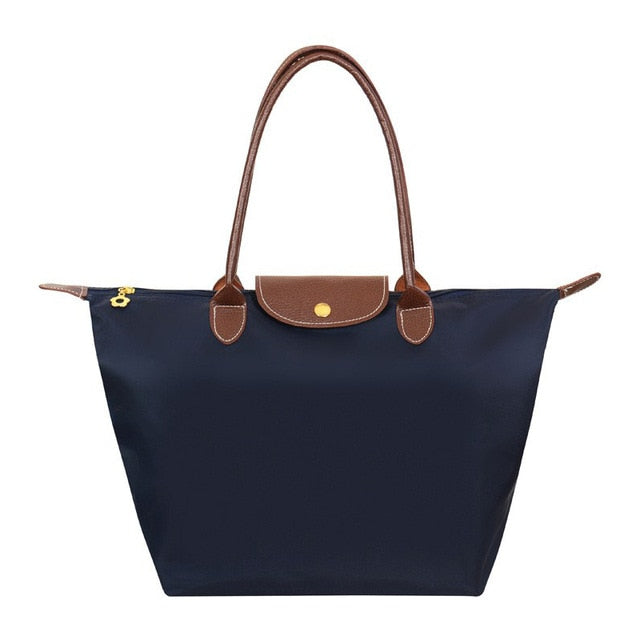 Bolsa tote para mujer azul marino