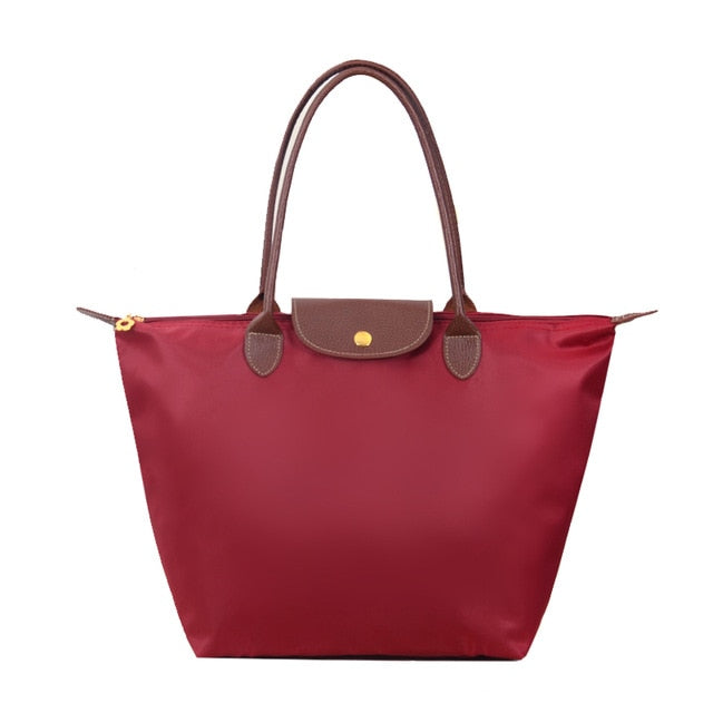 Bolso tote para mujer burdeos