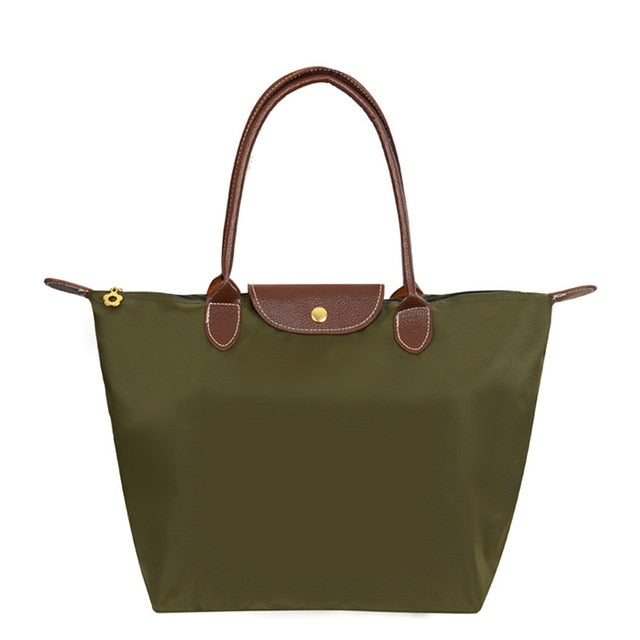 Bolso tote para mujer verde oliva