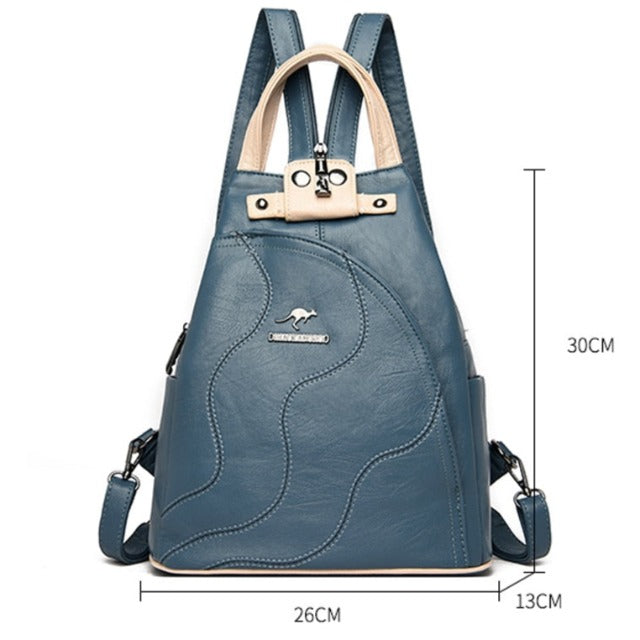 Bolso Bandolera de Cuero para Mujer Blanco 