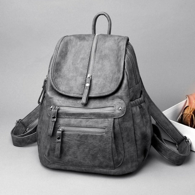 Bolso de Piel para Mujer Gris