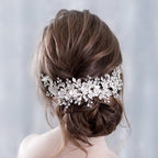 Tiaras de boda con flores para mujer 
